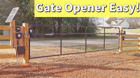 How To Install Topens Single/Double DIY Gate Opener with Solar - YouTube