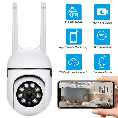 BCOOSS WIFI Home Security Camera, Indoor/Outdoor, 1080 HD, Motion ...