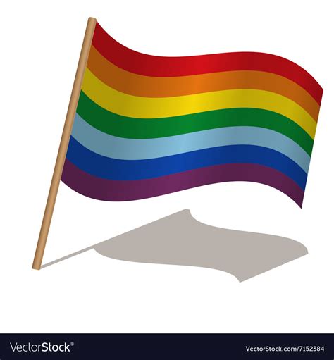 Rainbow flag Royalty Free Vector Image - VectorStock