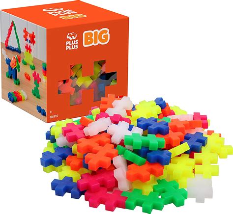 Plus-Plus 9603411 Creative Building Blocks, Big Neon Set, Ingenious ...