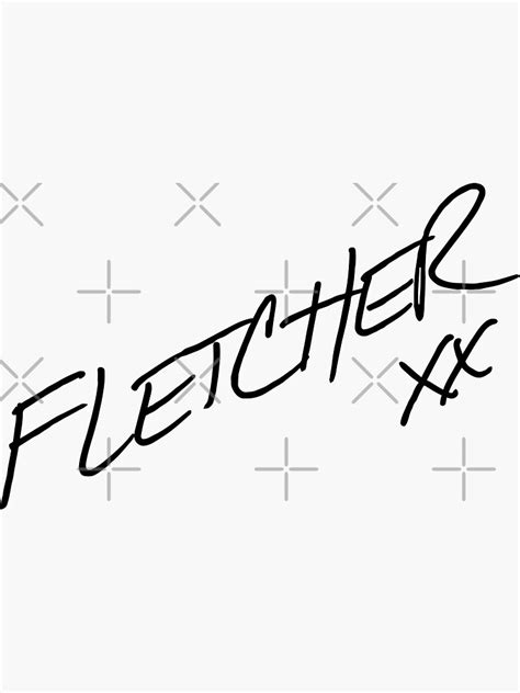 "Fletcher Merch Fletcher Black Logo" Sticker for Sale by ElbaSoft ...