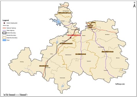 Shamshabad District Map, New Mandals and Revenue Divisions – 2016 ...