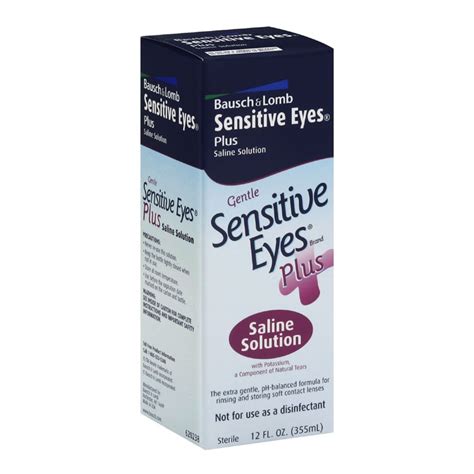 Bausch & Lomb Sensitive Eyes Saline (12 oz)-25420