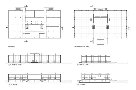 S. R. Crown Hall DWG CAD Project Free Download