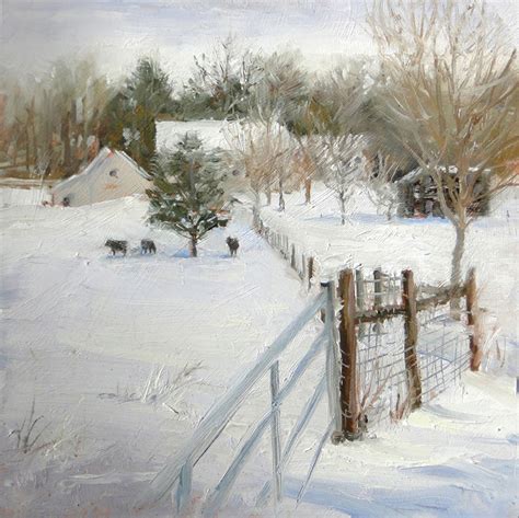 6 Soothing Snowscape Paintings - OutdoorPainter