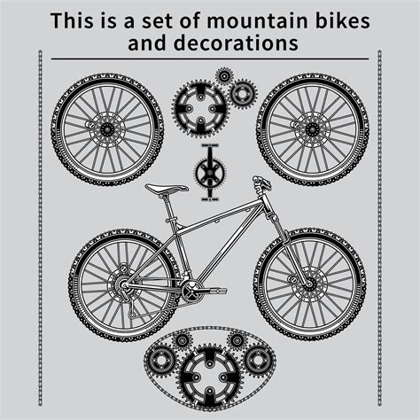 mountain bike vector set 8076768 Vector Art at Vecteezy