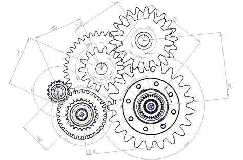 Clock Gears Drawing at GetDrawings | Free download