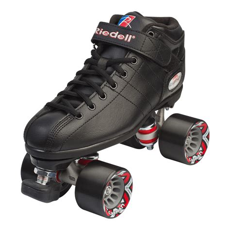 Riedell R3 Black Quad Speed Skates - Walmart.com - Walmart.com