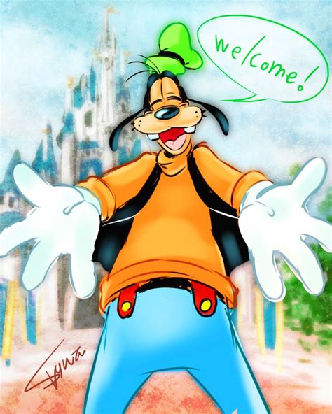 my-log - 「Welcome to Disneyland！」 | Cute disney drawings, Goofy disney ...