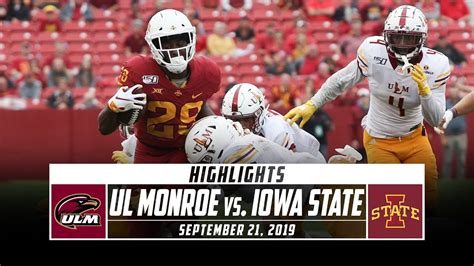 UL Monroe vs. Iowa State Football Highlights (2019) | Stadium - YouTube