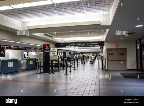 Los Angeles International Airport LAX Terminal 2 ticketing area at ...