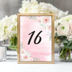 Wedding suite, Custom wedding table number, Floral, Botanical, Vintage ...