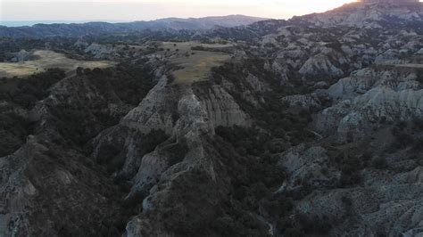 Aerial cinematic view mountain canyon. Stone texture and pattern with ...