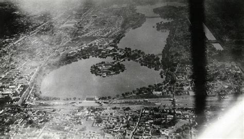 Aerial photograph of Zhongnanhai, Peking, looking north. | Historical ...