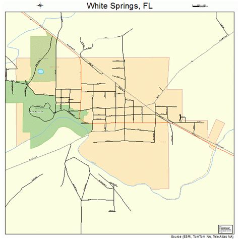 White Springs Florida Street Map 1277400