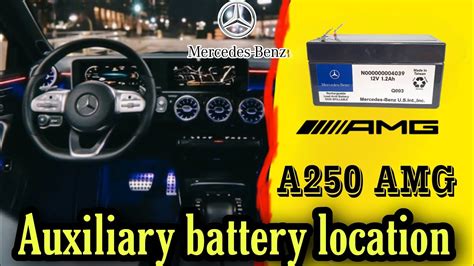 Mercedes Benz 2019,2020,2021,2023 Auxiliary battery location. - YouTube