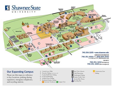 Shawnee State University Campus Map | Zip Code Map