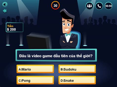 Game Ai là triệu phú Online - Millionaire Quiz - Game Vui