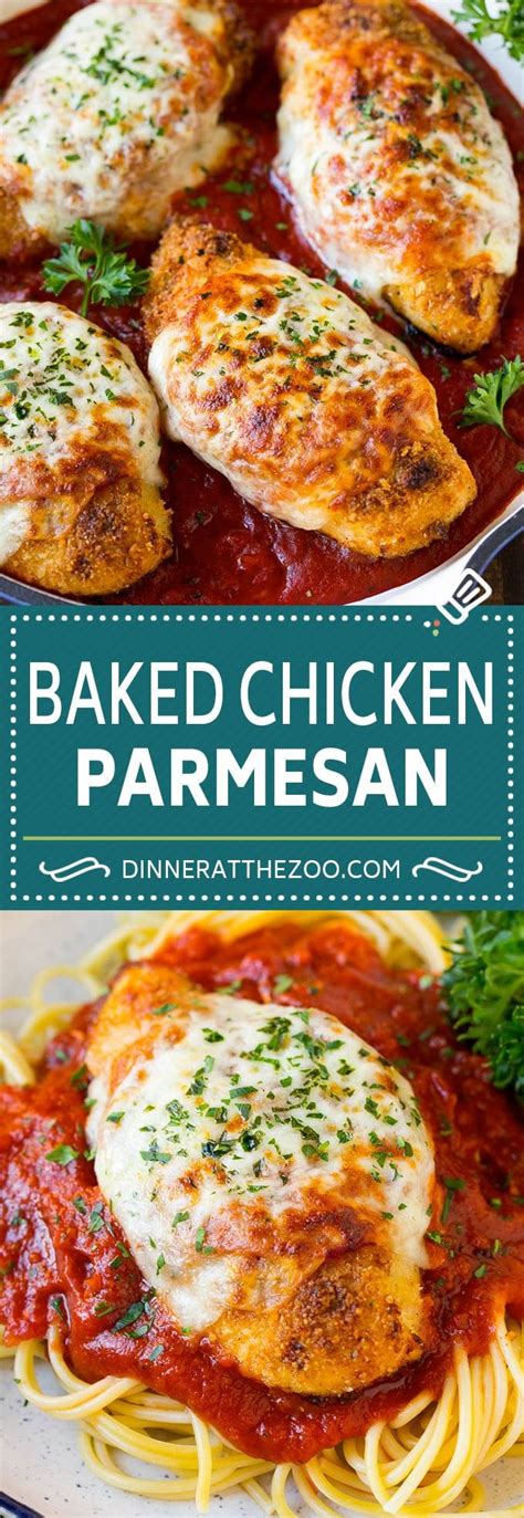baked chicken parmesan is an easy and delicious dinner recipe