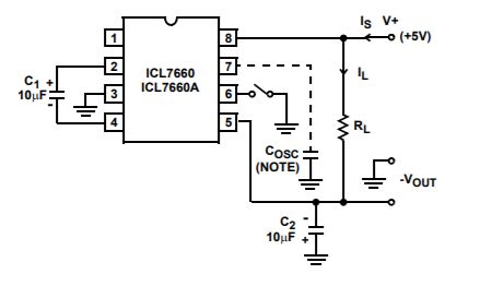 ICL7660 DC-DC Converter IC Datasheet, Pinout, Equivalent, 46% OFF