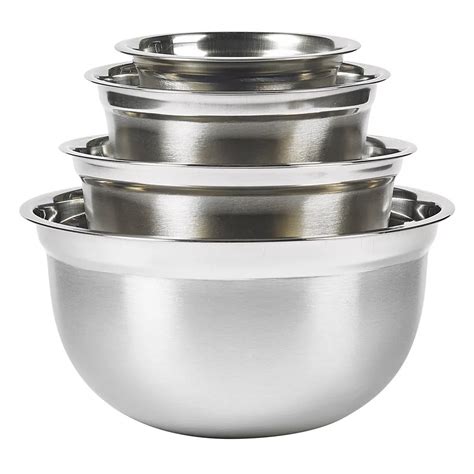 HDG 4-Piece Stainless Steel Mixing Bowl Set | The Home Depot Canada