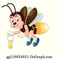 7 Funny Brown Fireflies Cartoon For Your Design Clip Art | Royalty Free - GoGraph