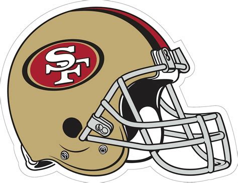 San Francisco 49ers HELMET Logo Vinyl Decal / Sticker CHOOSE SIZE 3'-12" | eBay