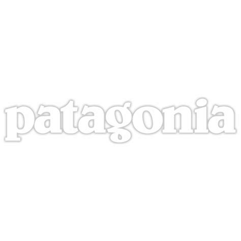 Patagonia Logo Stickers- White “Patagonia” – Slim Pickins Outfitters