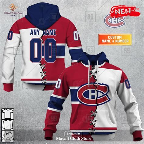 Personalized NHL Montreal Canadiens Mix Color Jersey 2023 Hoodie ...