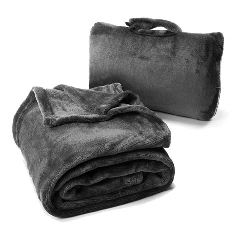 Cabeau Fold ‘n Go Travel Blanket & Case - Doubles as Lumbar