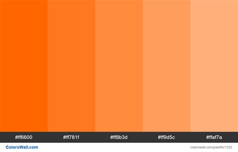 Orange Tints Color Palette