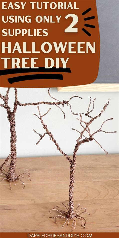 Halloween Tree DIY (Using Only 2 Supplies) - Dappled Skies and Diys