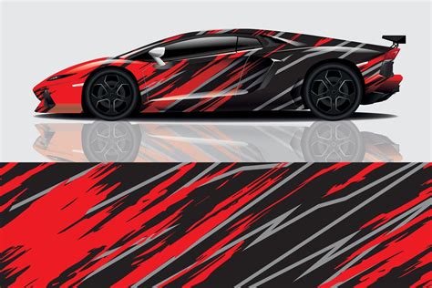 sport car decal wrap design vector 2982061 Vector Art at Vecteezy