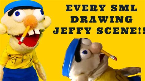 SML DRAWING JEFFY!!! All Scenes SML Compilation - YouTube