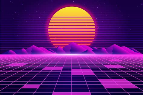 80s Neon Background Vector Art, Icons, and Graphics for Free Download