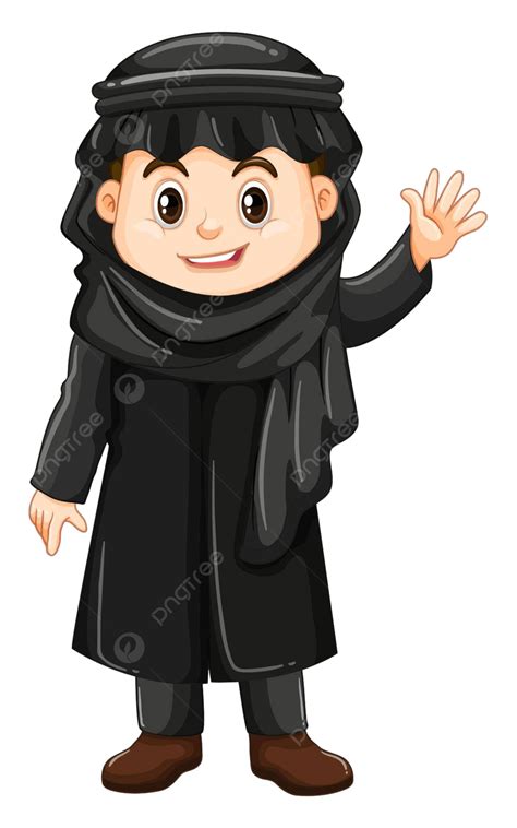 Kuwait Boy Waving Hand Hello Clip Art Children Culture Vector, Clip Art, Children, Culture PNG ...