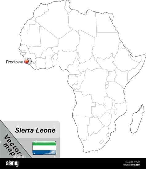 Sierra Leone Africa Map - Allina Madeline