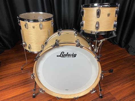 Ludwig Drums Sets Classic Maple Satin Natural 3pc Fab with Accent ...