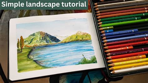 Watercolor Pencil Landscape Tutorial - YouTube