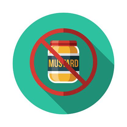 Mustard Food Allergy Icon Stock Illustration - Download Image Now - iStock