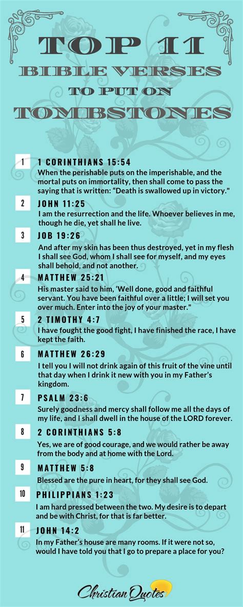 Top 11 Bible Verses To Put On Tombstones | ChristianQuotes.info