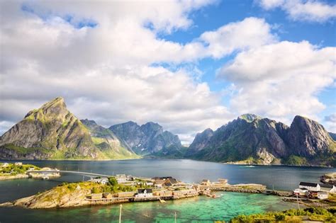 Premium Photo | Fishing village in lofoten islands