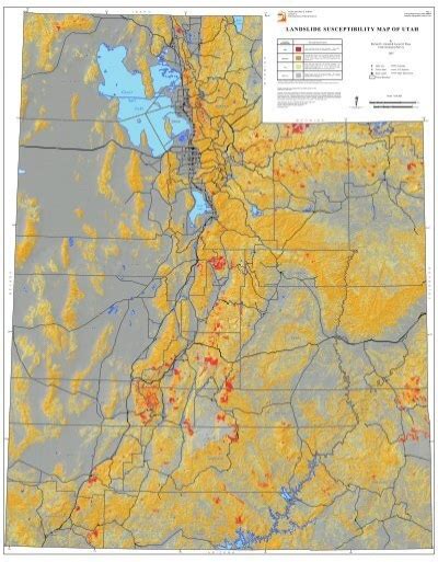 Landslide Susceptibility Map of Utah - Utah Geological Survey