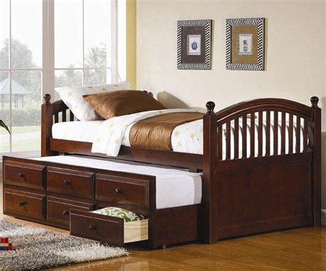 BN-BB08 SINGLE BUNK BED WITH TRUNDLE AND DRAWER - BAONGOC WOODEN FURNITURE