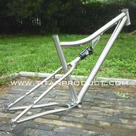 Full Suspension Titanium Mountain Bike Frame-in Bicycle Frame from ...