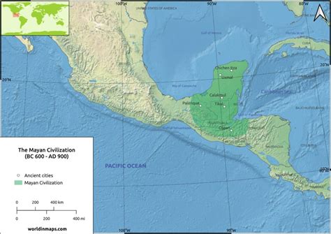 Blank Mayan Civilization Map