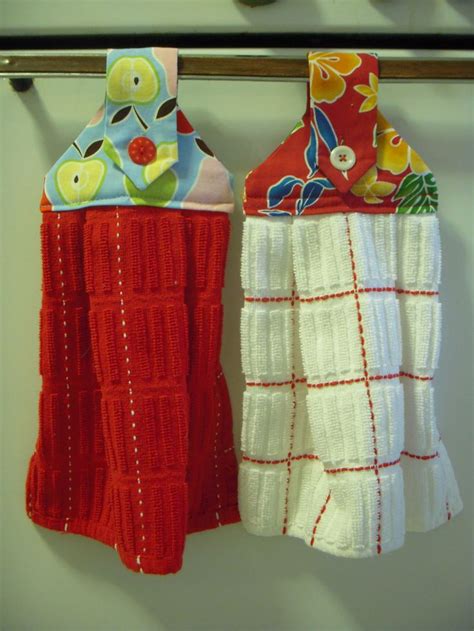 dish towel toppers | sewing: kitchen towels | Pinterest