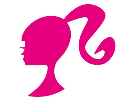 the silhouette of a woman's head is shown with pink hair and an ear ring