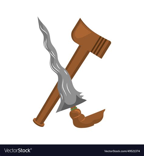 Indonesia badik knife Royalty Free Vector Image