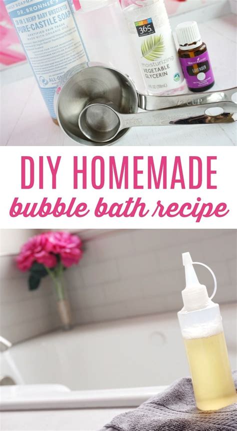 DIY Homemade Bubble Bath Recipe! - LemonPeony | Recept | Diy hudvård ...